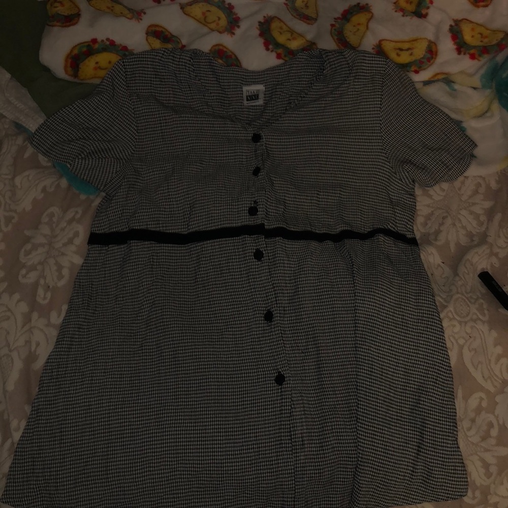 Vintage black and white dress
